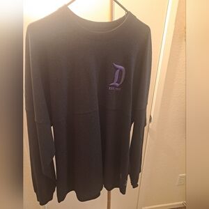 NWOT 100 Years Of Disney Black Long Sleeve Shirt with Purple Logo